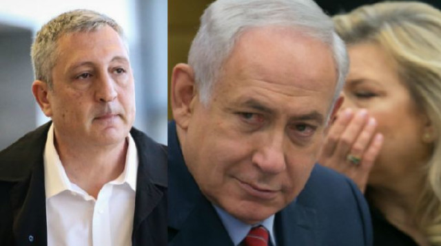 בנימין נתניהו, שרה נתניהו וניר חפץ (צילום: אוליבייה פיטוסי, פלאש 90)