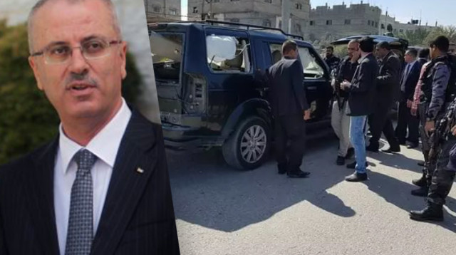 רכבו של רמי חמדאללה (צילום: הרשתות הערביות,פלאש 90)