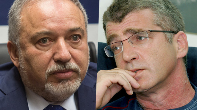 קובי מידן, אביגדור ליברמן (צילום: פלאש 90)