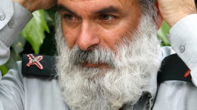 אביחי רונצקי בימיו כרב הצבאי הראשי (צילום: נתי שוחט, פלאש 90)