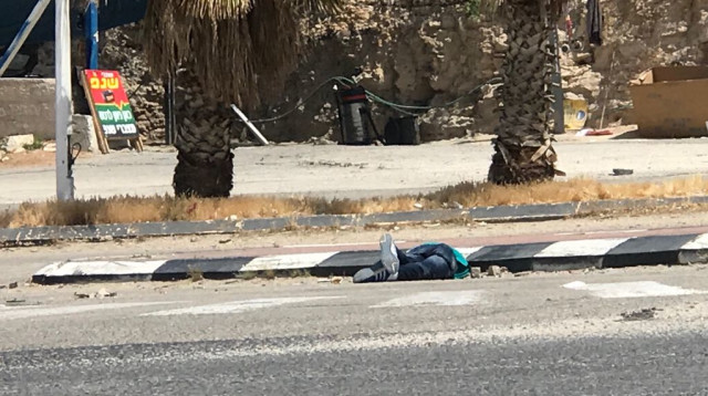 המחבל המנוטרל באזור מישור אדומים (צילום: מעיין צובירי/TPS)