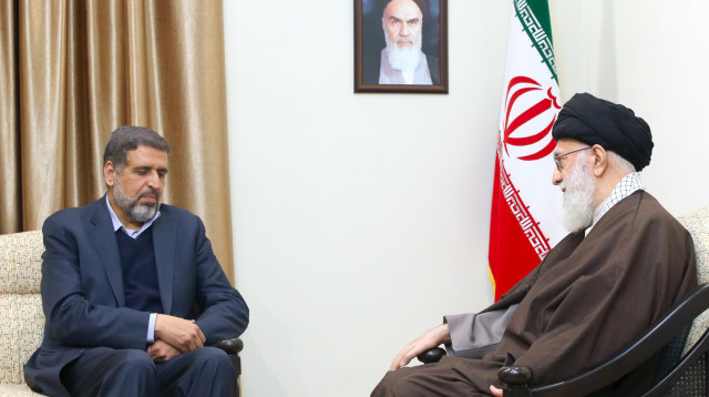 רמדאן שלאח בפגישה עם האייתוללה חמינאי (צילום: AFP)