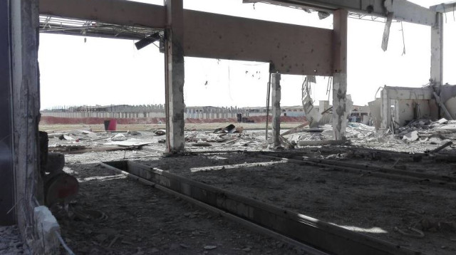 התקיפה בסוריה (צילום: רשתות ערביות)