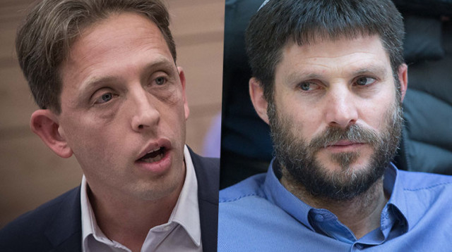 בצלאל סמוטריץ' ורועי פולקמן (צילום: פלאש 90)