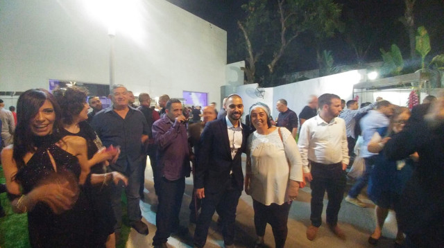 אלאור אזריה בחתונת אחיו (צילום: רן כרמי בוזגלו)