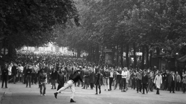 מרד הסטודנטים בצרפת (צילום: Getty images)