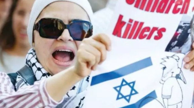 הפגנה אנטי ישראלית בשוודיה (צילום: רויטרס)