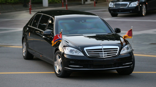 מכוניתו של קים גון און בסינגפור (צילום: רויטרס)