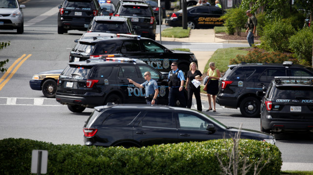 הירי במרילנד (צילום: רויטרס)