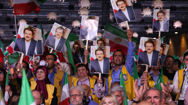 עצרת נגד המשטר האיראני (צילום: AFP)