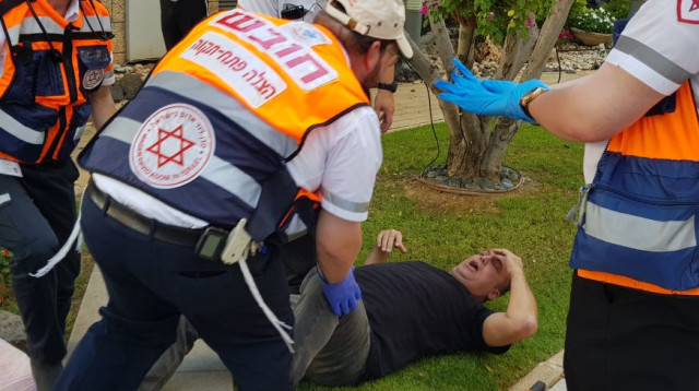 תרגיל המדמה אירוע רב נפגעים  (צילום: אלון חכמון)