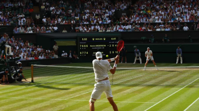 ג'ון איסנר נגד קווין אנדרסון (צילום: Getty images)