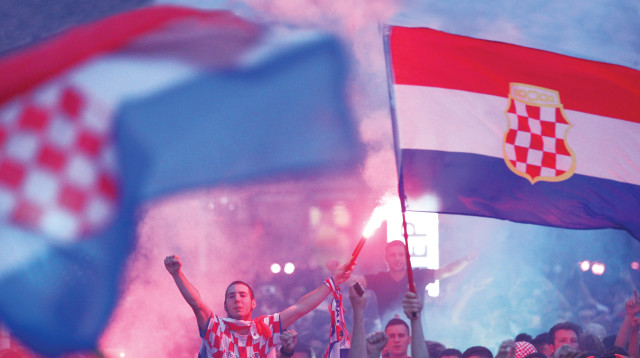 אוהדי קרואטיה (צילום: רויטרס)