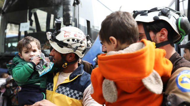 ארגון הקסדות הלבנות (צילום: AFP)