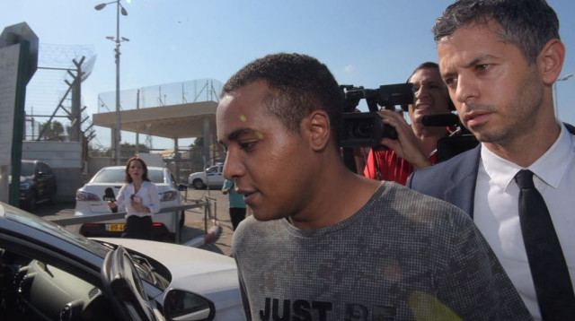 יונתן היילו משתחרר (צילום: אבשלום ששוני)