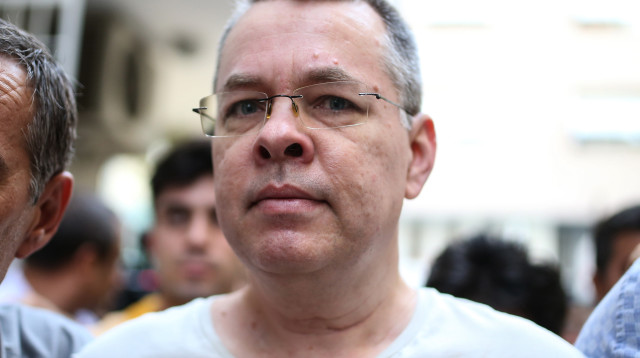 הכומר האמריקאי אנדרו ברנסון (צילום: AFP)