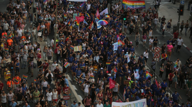מצעד הגאווה בירושלים (צילום: מרק ישראל סלם)