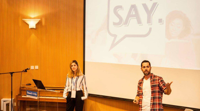 יוסי ארגוב ומאי בר (צילום: אירה קליסטונוב)