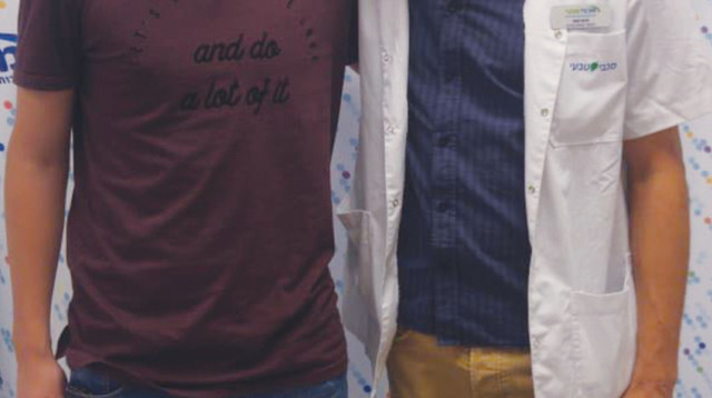 שישו (מימין) וגופמן (צילום: מכבי שירותי בריאות)