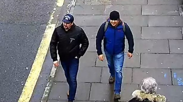 אלכסנדר פטרוב ורוסלאן בושירוב (צילום: מצלמות אבטחה)