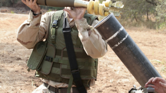 פצצת המרגמה החדשה של תעש (צילום: תעש מערכות)