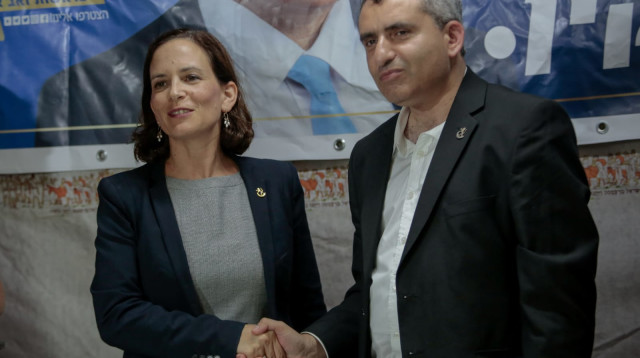 זאב אלקין ורחל עזריה (צילום: אהוד אמיתון/TPS)