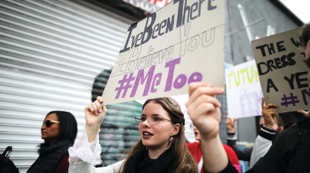 הפגנה של תנועת MeToo# (צילום: רויטרס)