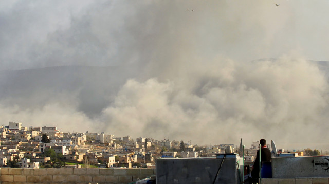 הפצצה באידליב (ארכיון) (צילום: רויטרס)