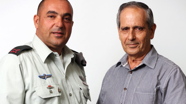 תת־אלוף בדימוס ישי דותן, תת-אלוף אילן סבג (צילום: אריאל בשור)