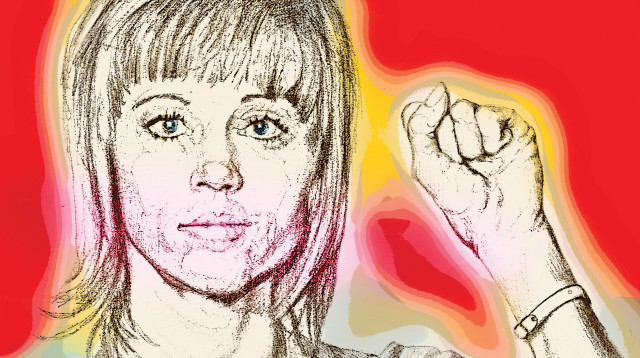 ג'יין פונדה, איור (צילום: נעמי ליס-מיברג)