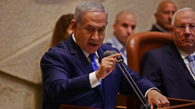 בנימין נתניהו בפתיחת מושב החורף של הכנסת (צילום: אסתי דזיובוב/TPS)