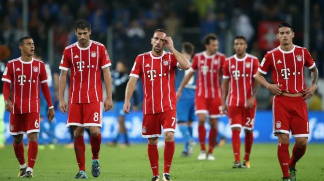שחקני באיירן מינכן מאוכזבים (צילום: Getty images)