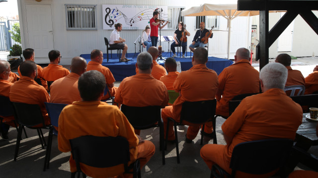 קונצרט בכלא מעשיהו (צילום: אלוני מור)