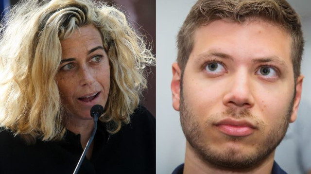 יאיר נתניהו ונועה רוטמן (צילום: מרק ישראל סלם)