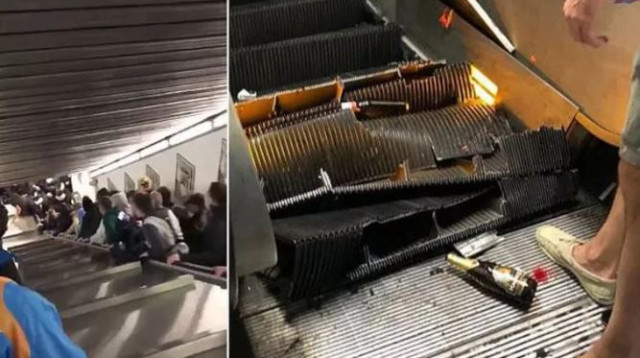 אוהדי צסק"א ברומא (צילום: מסך)