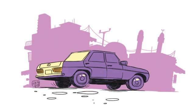 איור מכונית (צילום: ליאב צברי)