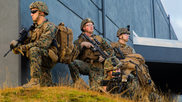 חיילי מארינס של צבא ארה"ב באיסלנד (צילום: חיל הנחתים האמריקאי)