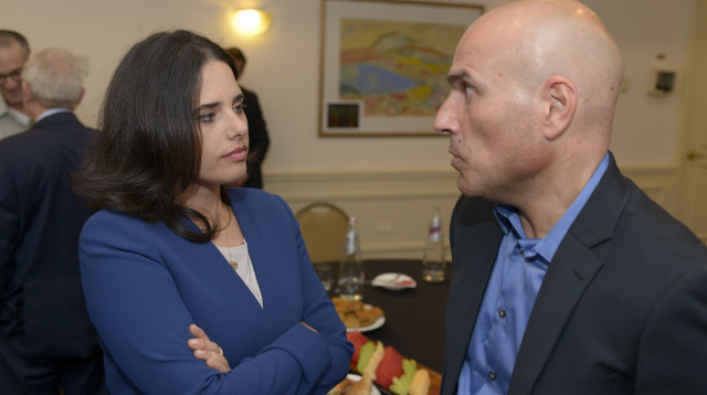 אפי נוה, איילת שקד (צילום: תומר נויברג, פלאש 90)