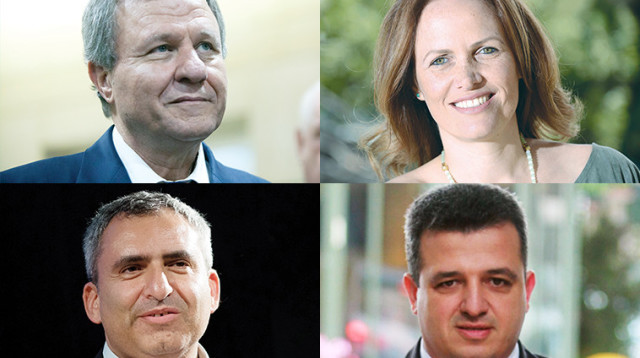 זאב אלקין, כרמל שאמה הכהן, יפעת קריב, מאיר שטרית (צילום: יונתן זינדל, פלאש 90,מרק ישראל סלם)