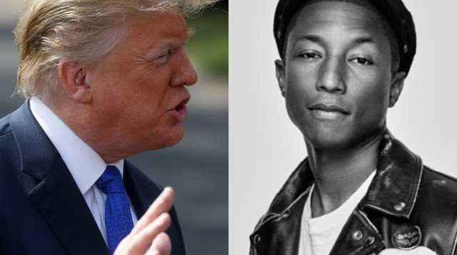 פארל וויליאמס, דונלד טראמפ (צילום: רויטרס,יח"צ)