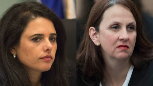 דינה זילבר, איילת שקד (צילום: פלאש 90)