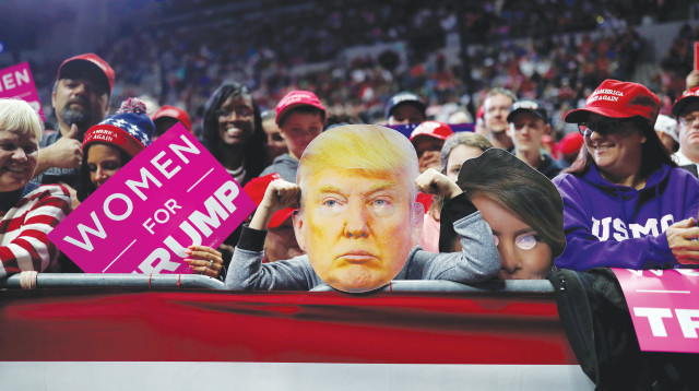 עצרת תמיכה בטראמפ (צילום: רויטרס)