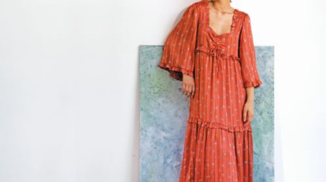 שמלה של סבינה מוסייב (צילום: שי יחזקאל)