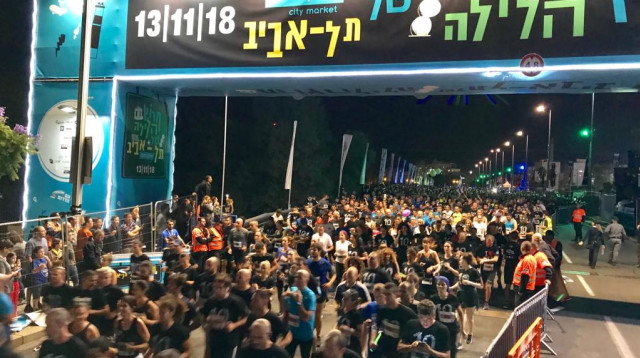 מרוץ הלילה של תל אביב (צילום: אבשלום ששוני)