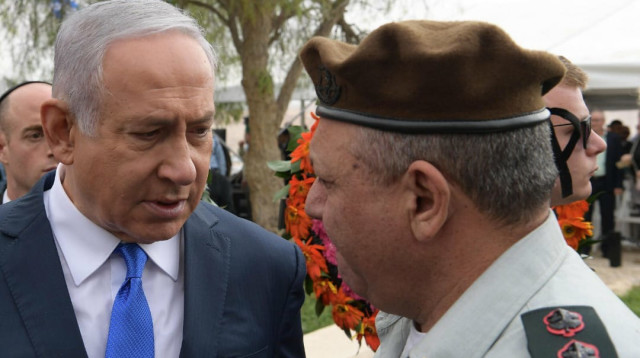 בנימין נתניהו, גדי איזנקוט (צילום: עמוס בן גרשום, לע"מ)