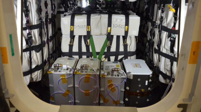 מתוך חללית האספקה של ספייס-פארמה (צילום: ספייס-פארמה)