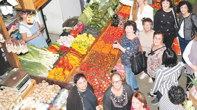 מיכל אנסקי בסיור (צילום: אלוני מור)