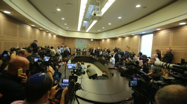 מסיבת עיתונאים, אילוסטרציה (צילום: מרק ישראל סלם)