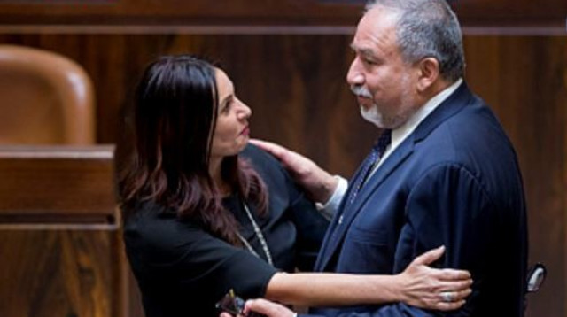 אביגדור ליברמן, מירי רגב (צילום: יונתן זינדל, פלאש 90)