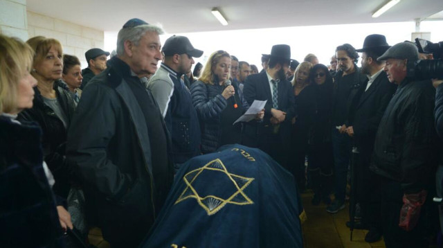 הלוויתו של שמואל פלאטו שרון (צילום: אבשלום ששוני)